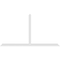 Ekena Millwork Portland Architectural Grade PVC Gable Bracket, 108"W x 58 1/2"H x 4"D x 4"F, 13/12 Pitch GBP108X59X0404POR00 - alternate 2